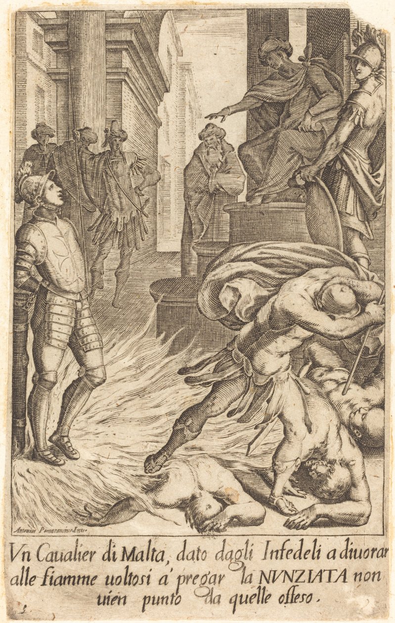 Caballero de Malta de Jacques Callot after Antonio Circignani