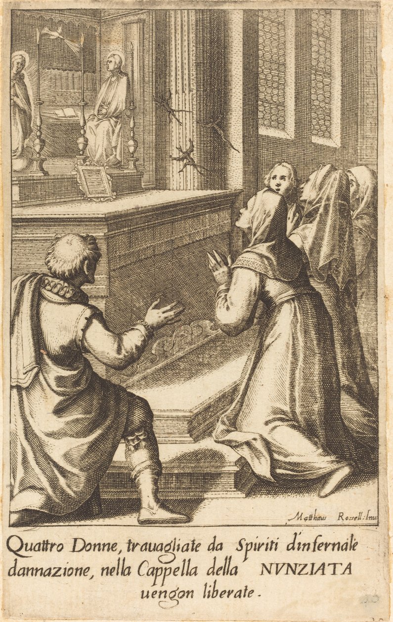Cuatro Mujeres de Jacques Callot after Matteo Rosselli