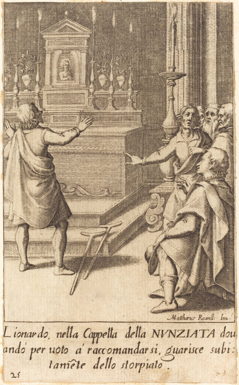 Leonardo de Jacques Callot after Matteo Rosselli