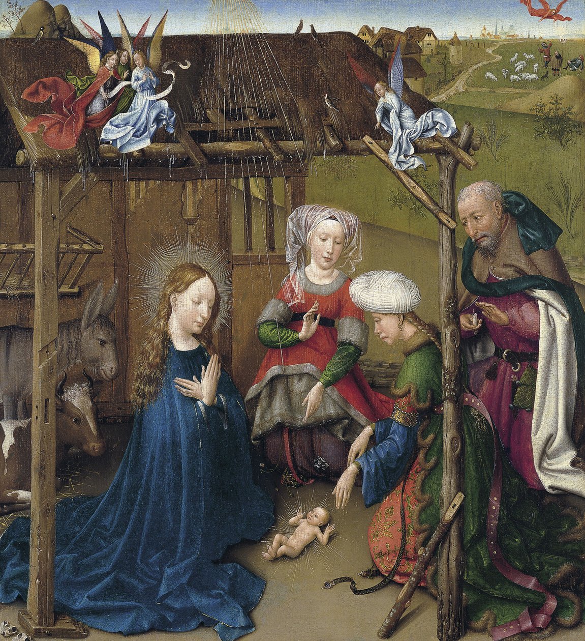 La Natividad, ca 1435 de Jacques Daret