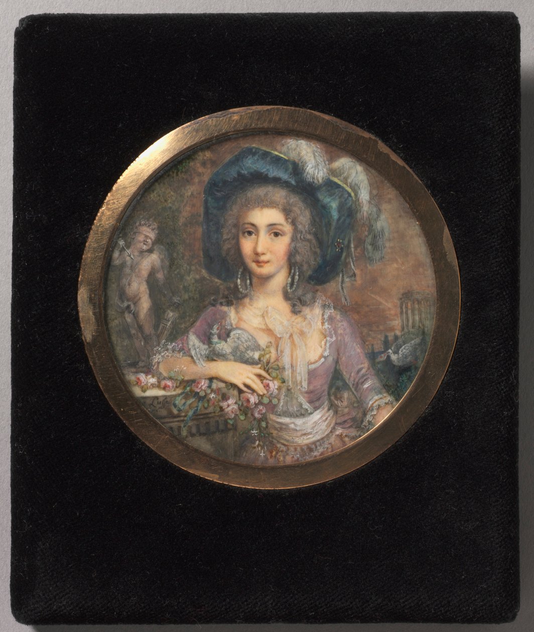 Retrato de Mademoiselle Colombi, 1788 de Jacques Delusee