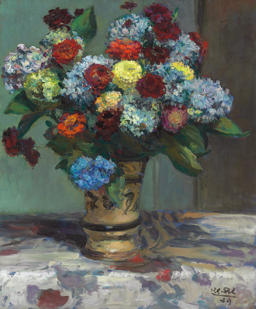 Ramo de Hortensias, 1929 de Jacques Emile Blanche