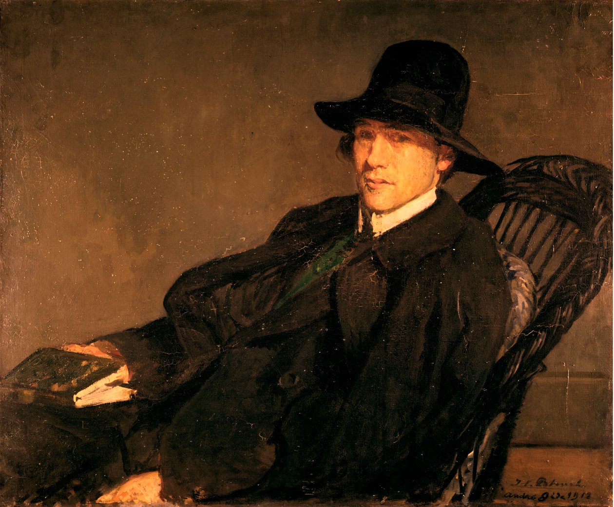 Retrato de Andre Gide 1869-1951, 1912 de Jacques Emile Blanche