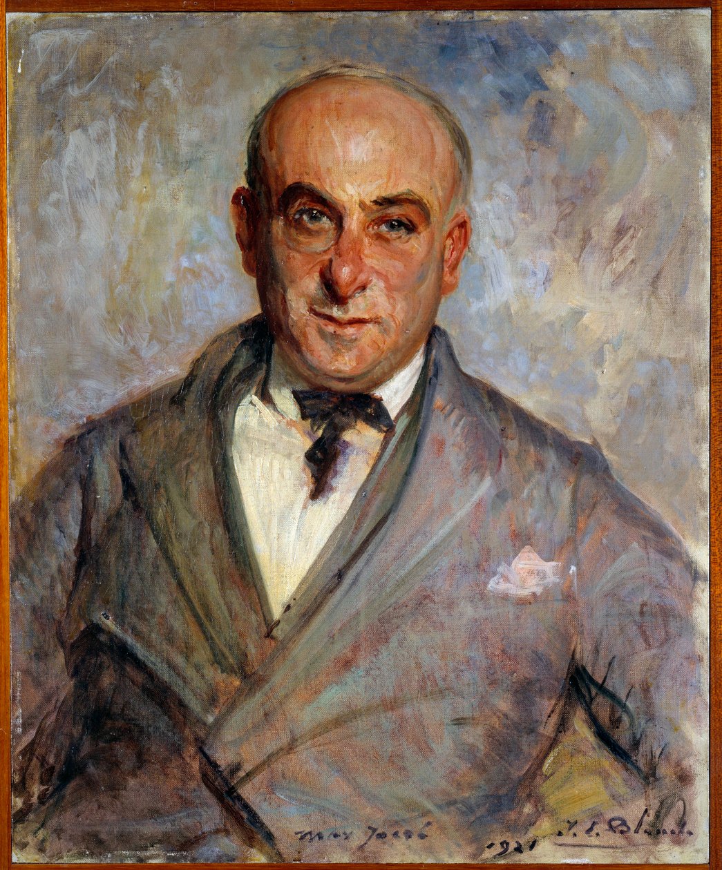 Retrato de Max Jacob (1876-1944) poeta francés de Jacques Emile Blanche