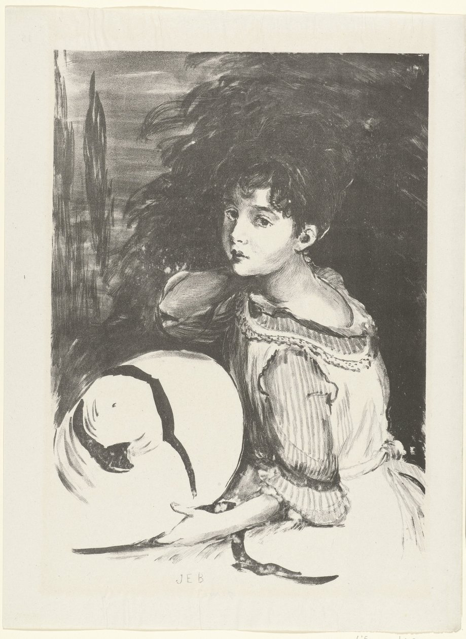 Retrato de Wanda Zielinska bekend como Pouponne Niña (bebé) El juicio (título de la serie) de Jacques Emile Blanche