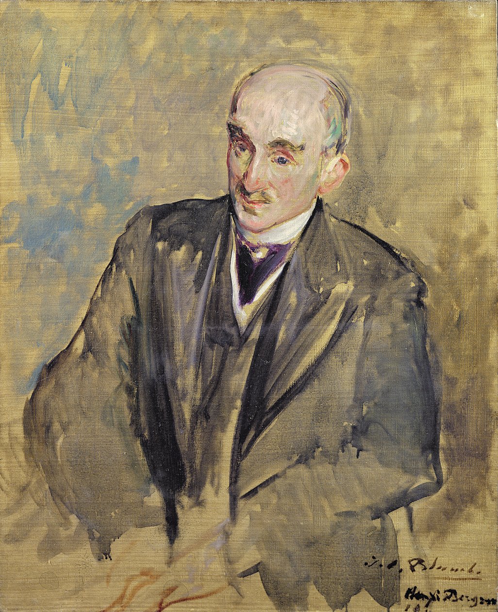 Estudio para un retrato de Henri Bergson (1859-1941) 1911 de Jacques Emile Blanche