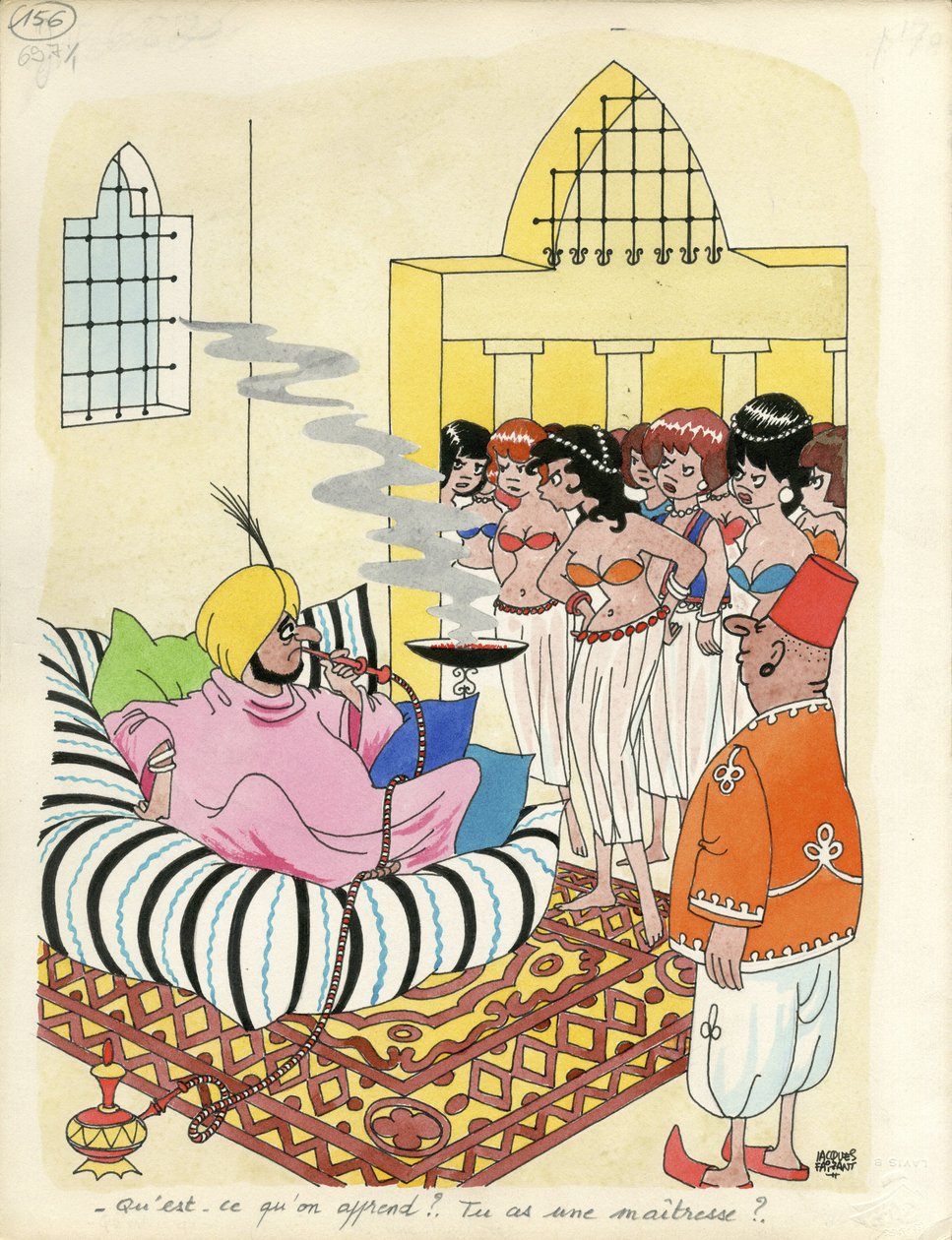 Días de Francia, satírica en colores de Jacques Faizant