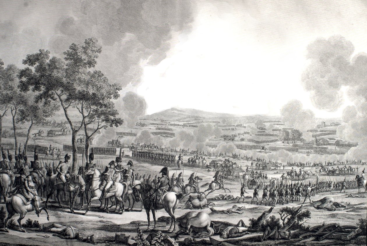 Batalla de Wagram, 17 de julio de Jacques Francois Joseph (after) Swebach