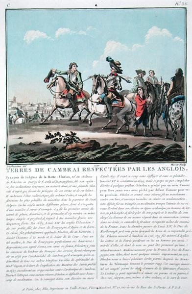 Los territorios de Cambrai son respetados por los ingleses, grabado por Jean Baptiste Morret (fl.1790-1820) de Jacques Francois Joseph (after) Swebach