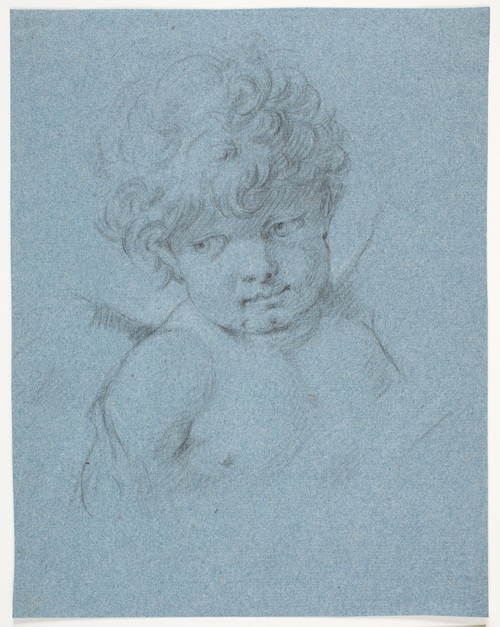¿Ángel alado? ¿Amor? Busto de Jacques Francois Joseph Saly