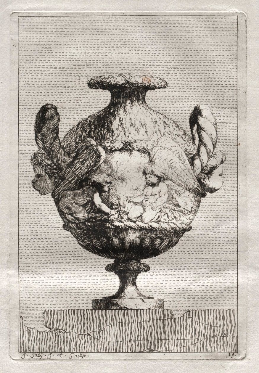 Conjunto de jarrones:  Plato 19 de Jacques François Saly