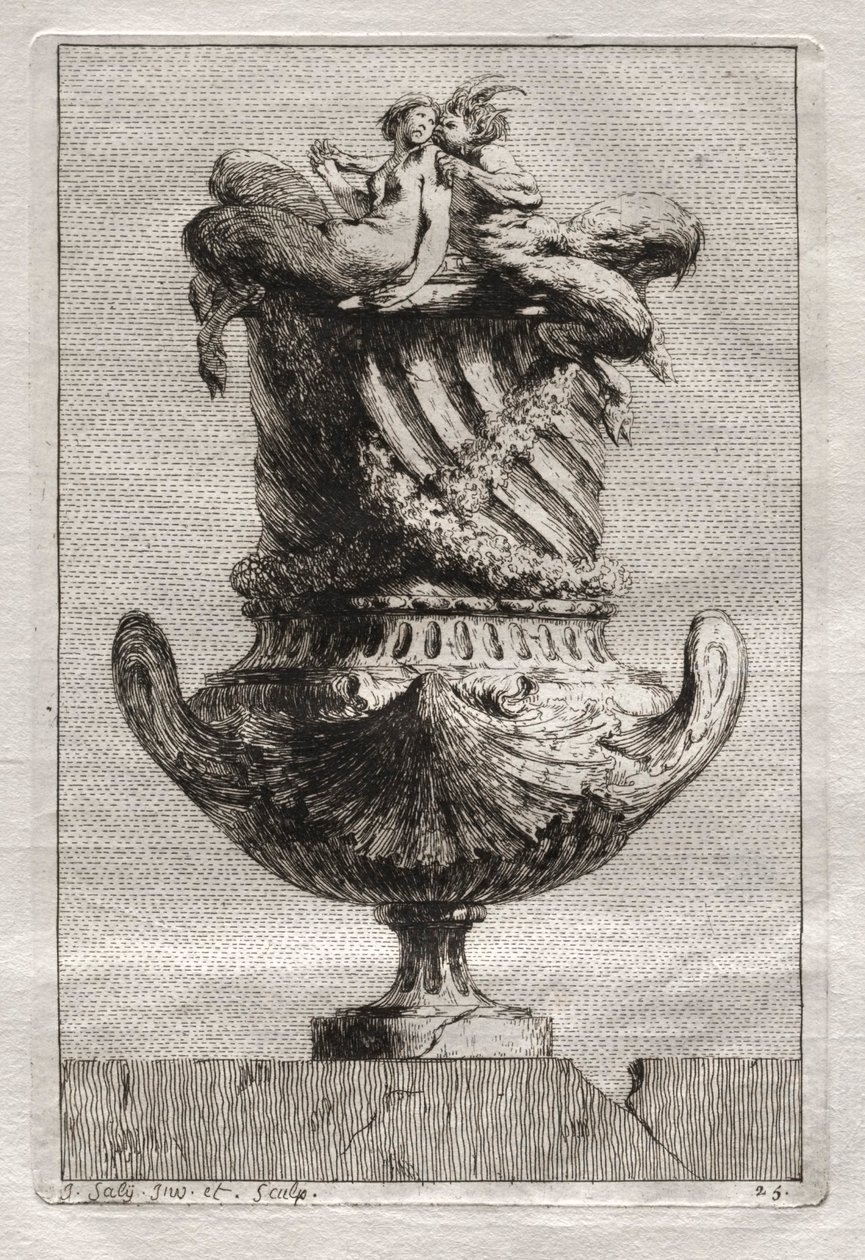 Conjunto de jarrones:  Plato 25 de Jacques François Saly