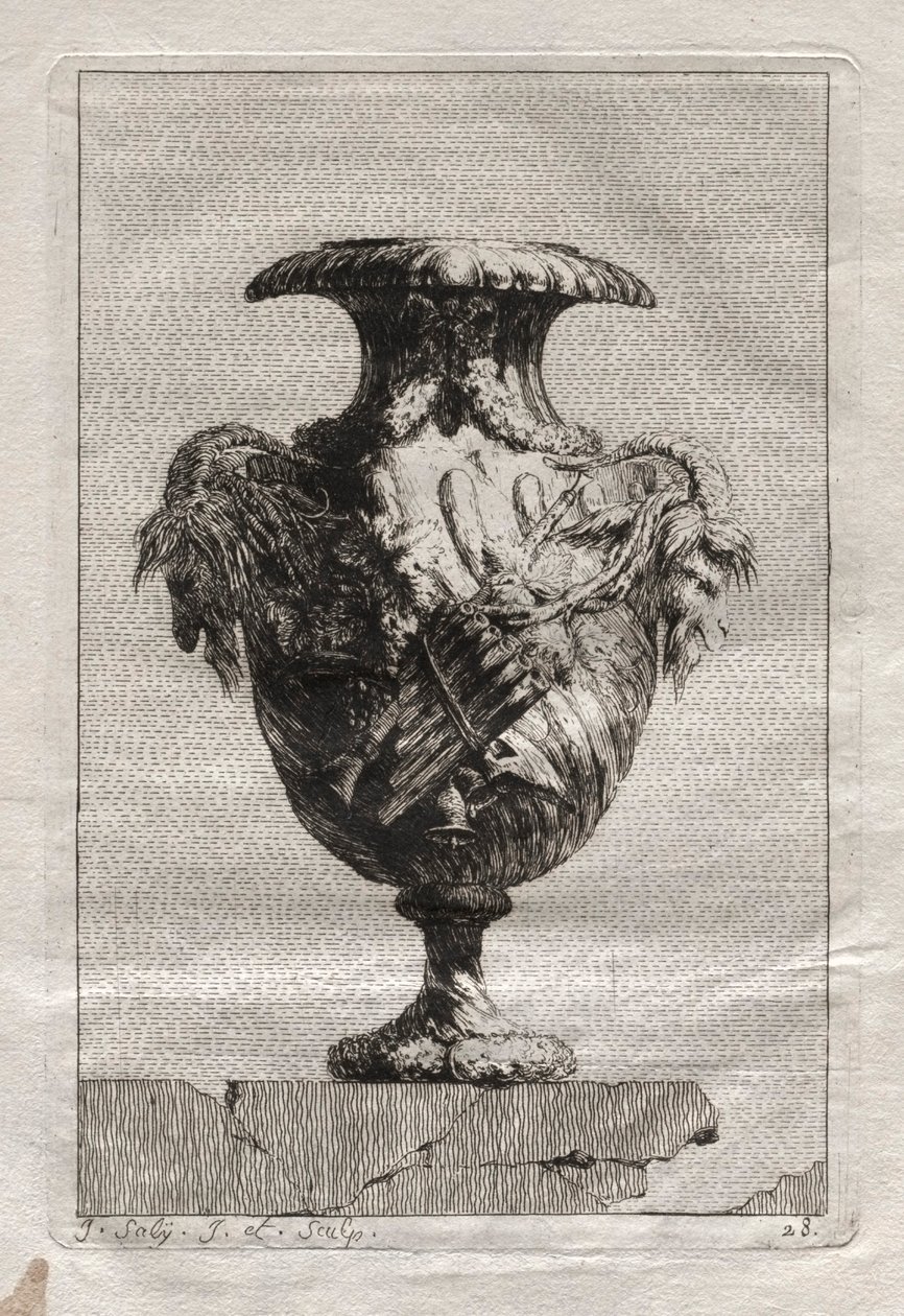 Conjunto de jarrones:  Plato 28 de Jacques François Saly