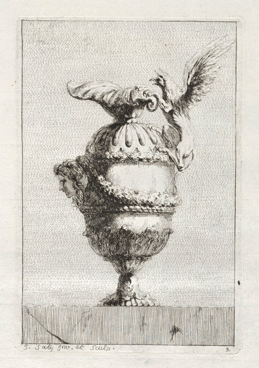 Conjunto de jarrones:  Plato 3 de Jacques François Saly