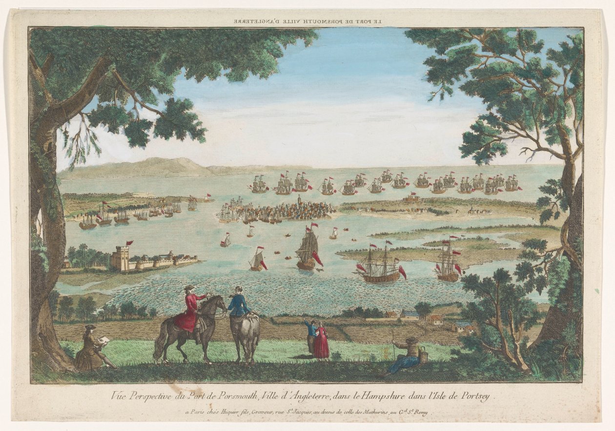 Vista del puerto de Portsmouth
Le port de Porsmouth ville d