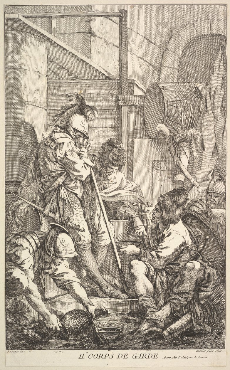 Segunda Sala de Guardia, mediados a finales del siglo XVIII de Jacques Gabriel Huquier