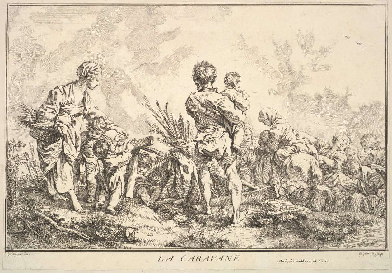 La Caravana de Jacques Gabriel Huquier