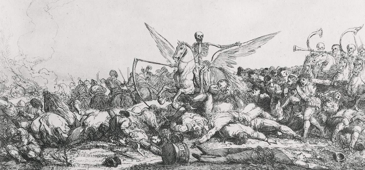 El triunfo de la muerte, 1779 de Jacques Gamelin