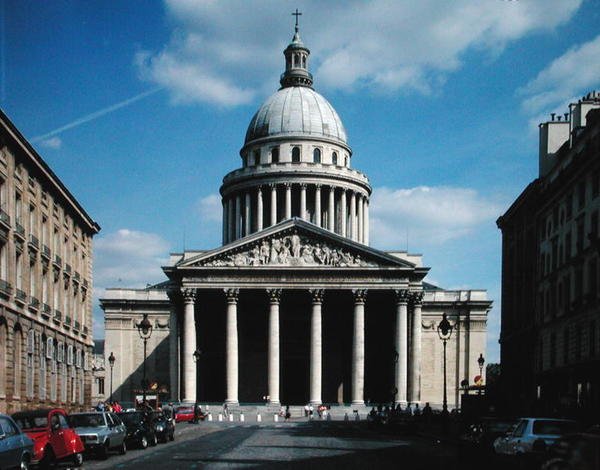 Vista de la fachada, construida 1757-90 de Jacques Germain Soufflot