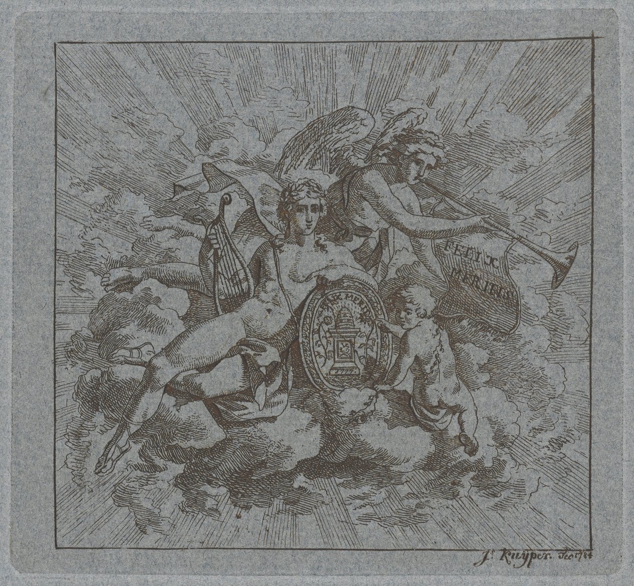 Composición alegórica sobre Felix Meritis de Jacques Kuyper