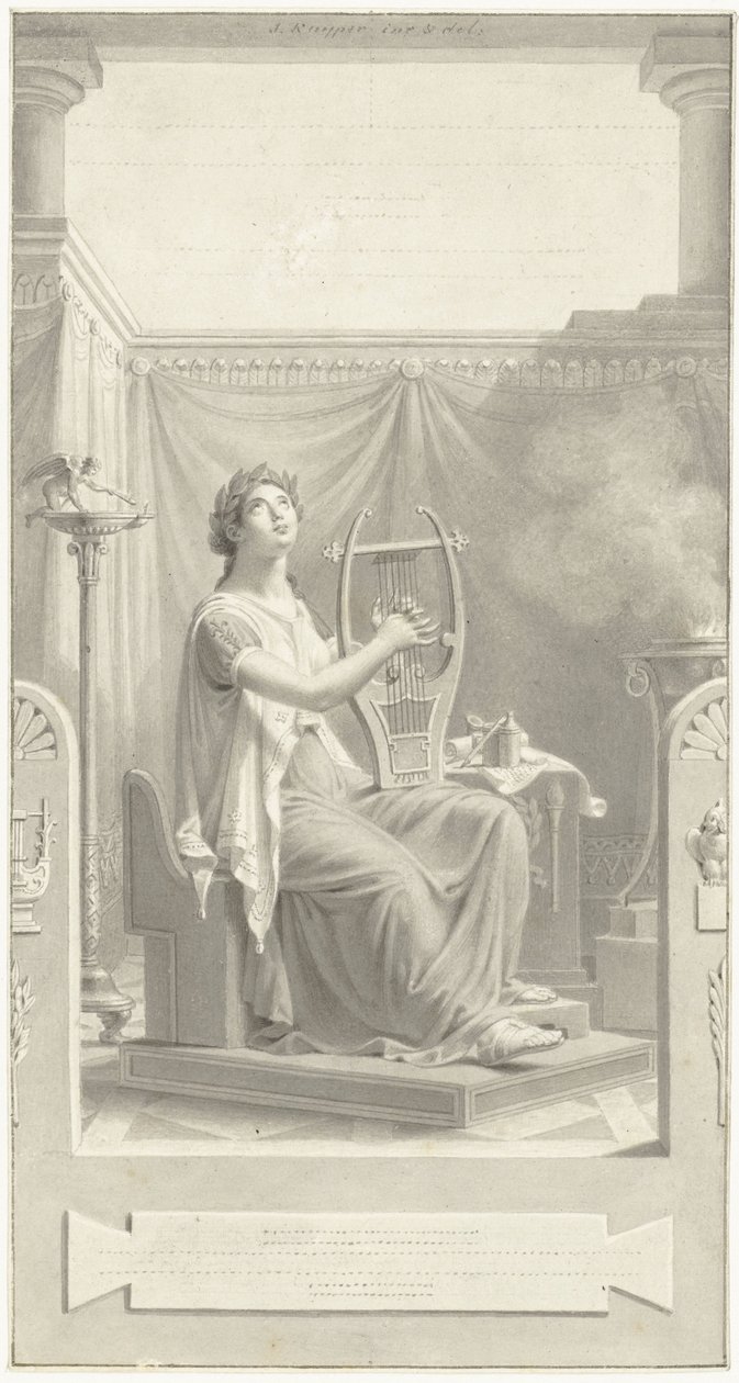 Diseño para la portada de Poems by H. Tollens Czn. de Jacques Kuyper