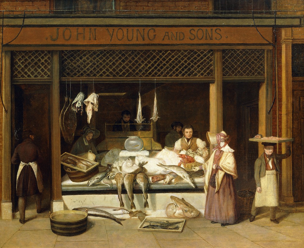 John Young y Hijos, los Pescaderos de Jacques Laurent Agasse