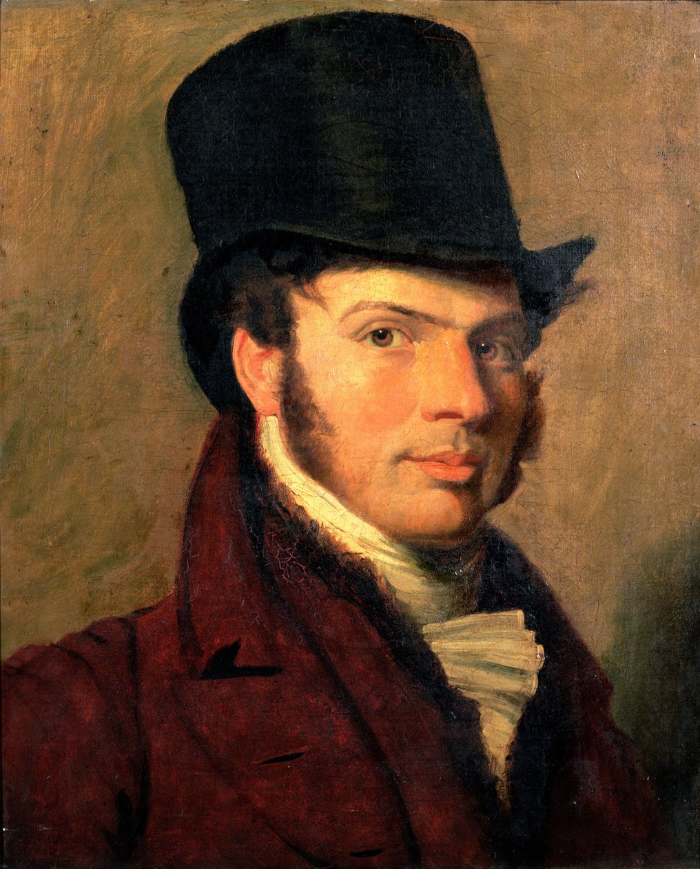 Retrato de un Joven con Sombrero de Copa de Jacques Laurent Agasse