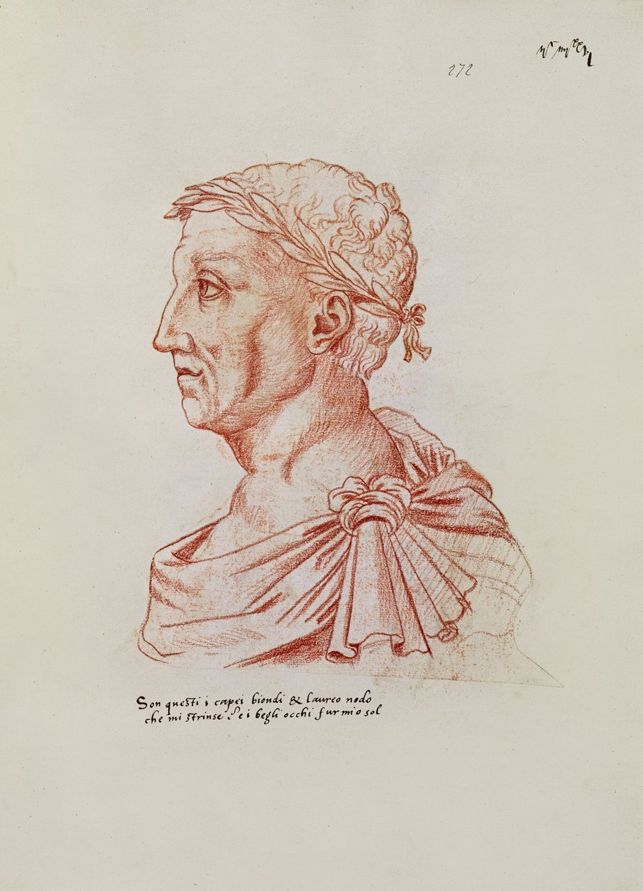 Ms.266 fol.271 v Petrarca (1304-74), de 