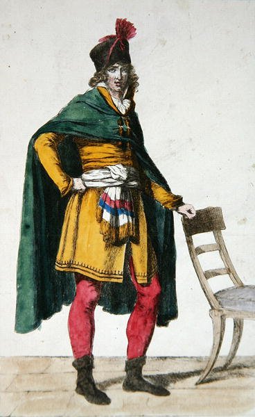 Vestimenta civil de un ciudadano francés, c.1795 de Jacques Louis (after) David