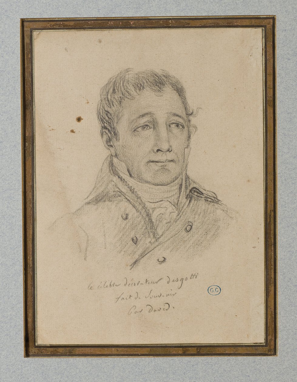 Retrato de Ignace-Eugène-Marie Degotti, c.1815-25 de Jacques Louis (workshop of) David
