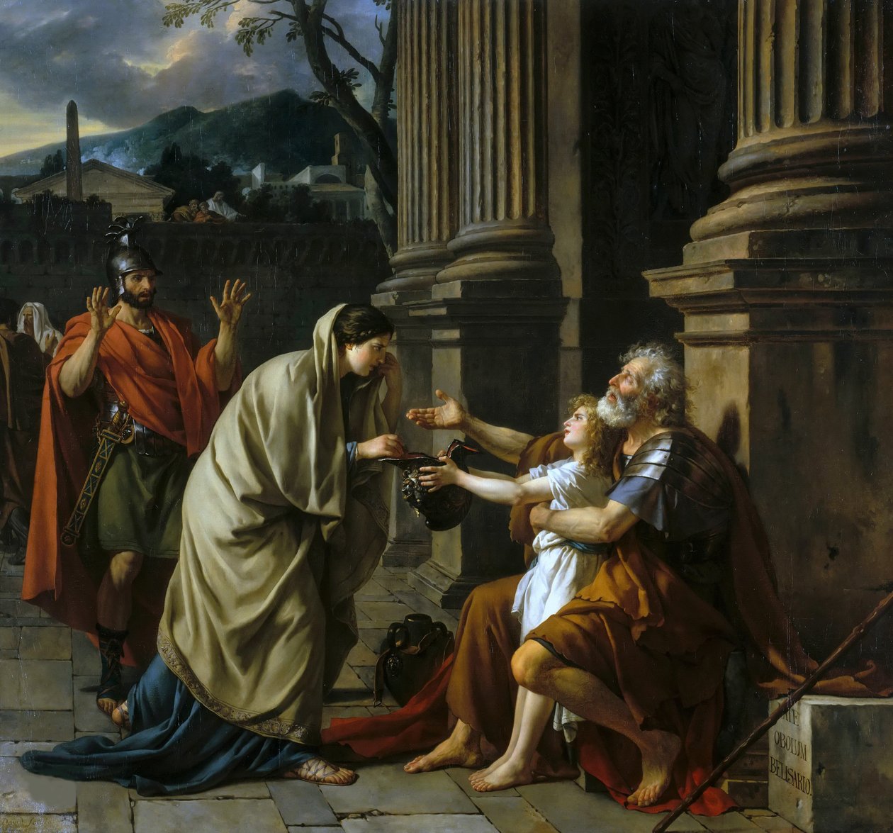 Belisario pidiendo limosna, 1781 de Jacques Louis David