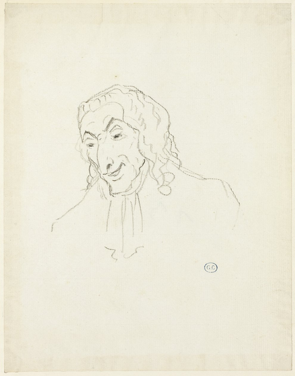 Busto de un Hombre con Jabot de Jacques Louis David