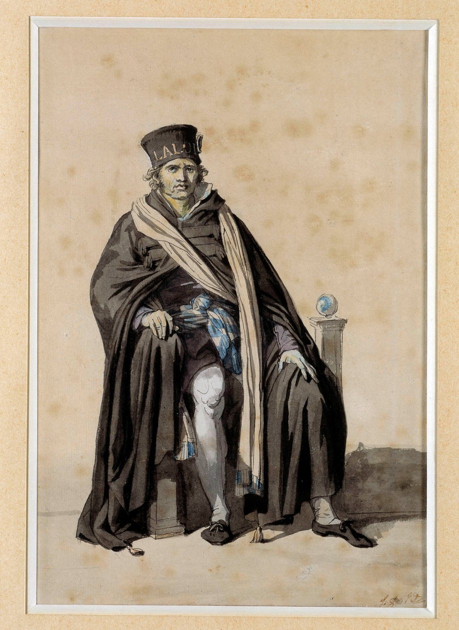 Convención: proyecto de traje cívico 1793 “El hábito del Juez” de Jacques Louis David