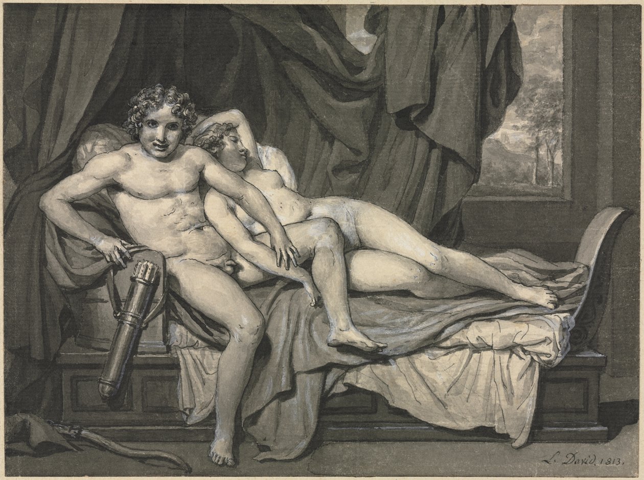 Cupid and Psyche de Jacques Louis David