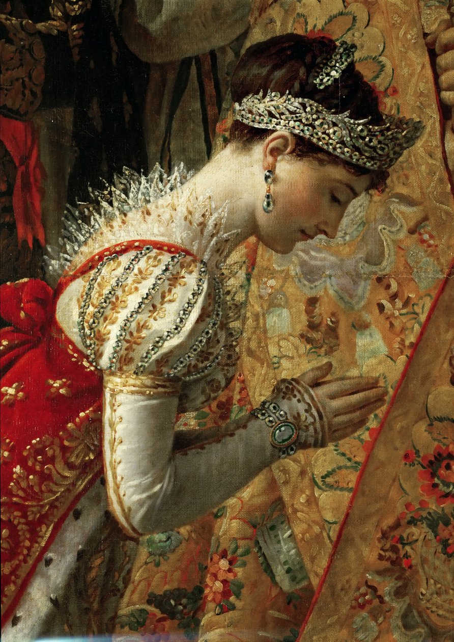 Emperatriz Josefina La Coronación de Napoleón (detalle) de Jacques Louis David