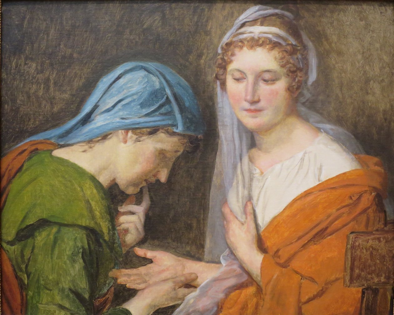francés:  La Bonne Aventure El Adivino de Jacques Louis David