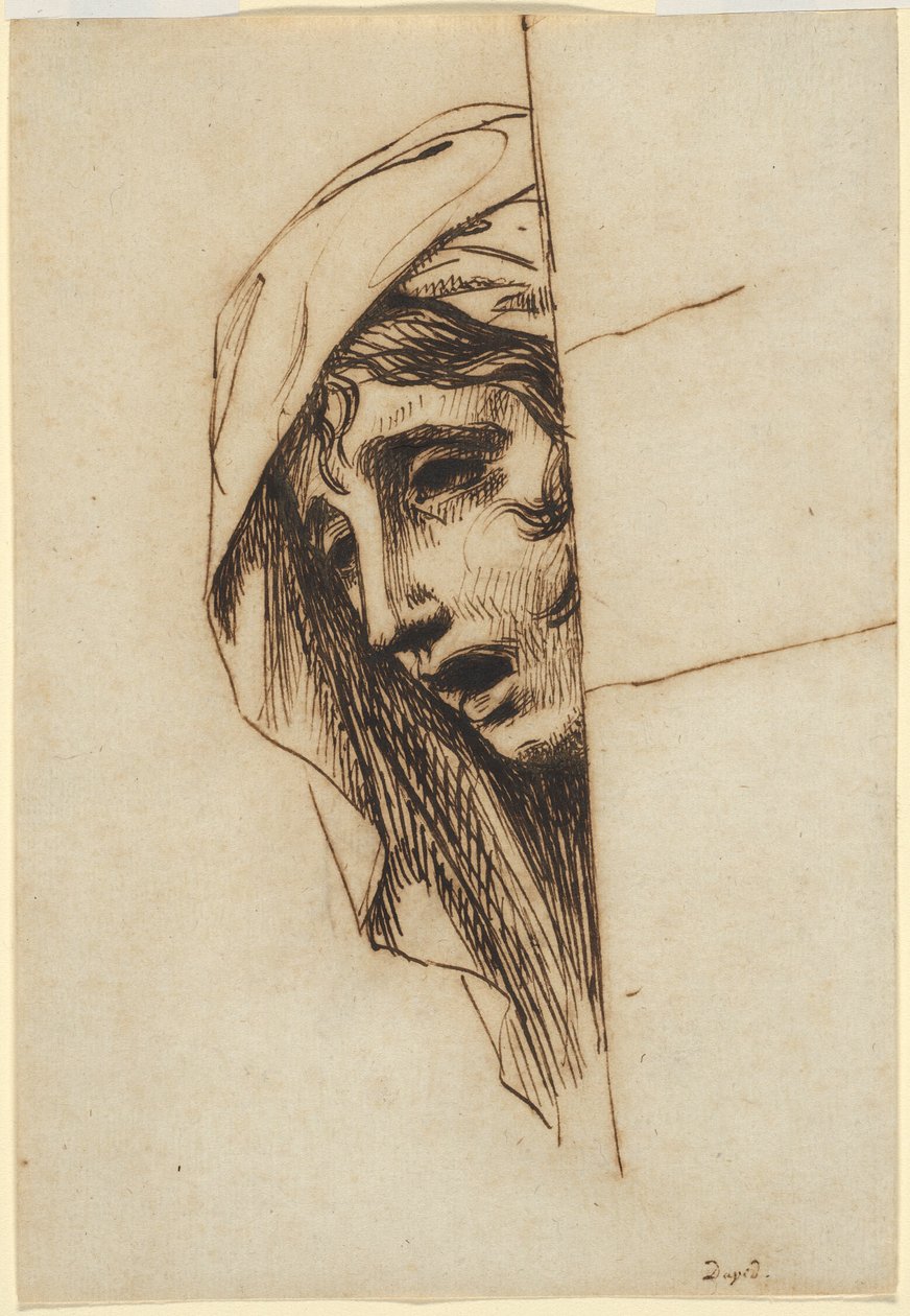 Cabeza de mujer de Jacques Louis David