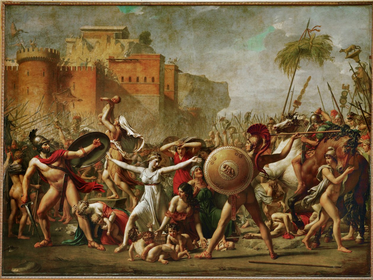 Les Sabines - Las Sabinas detienen la batalla ... de Jacques Louis David