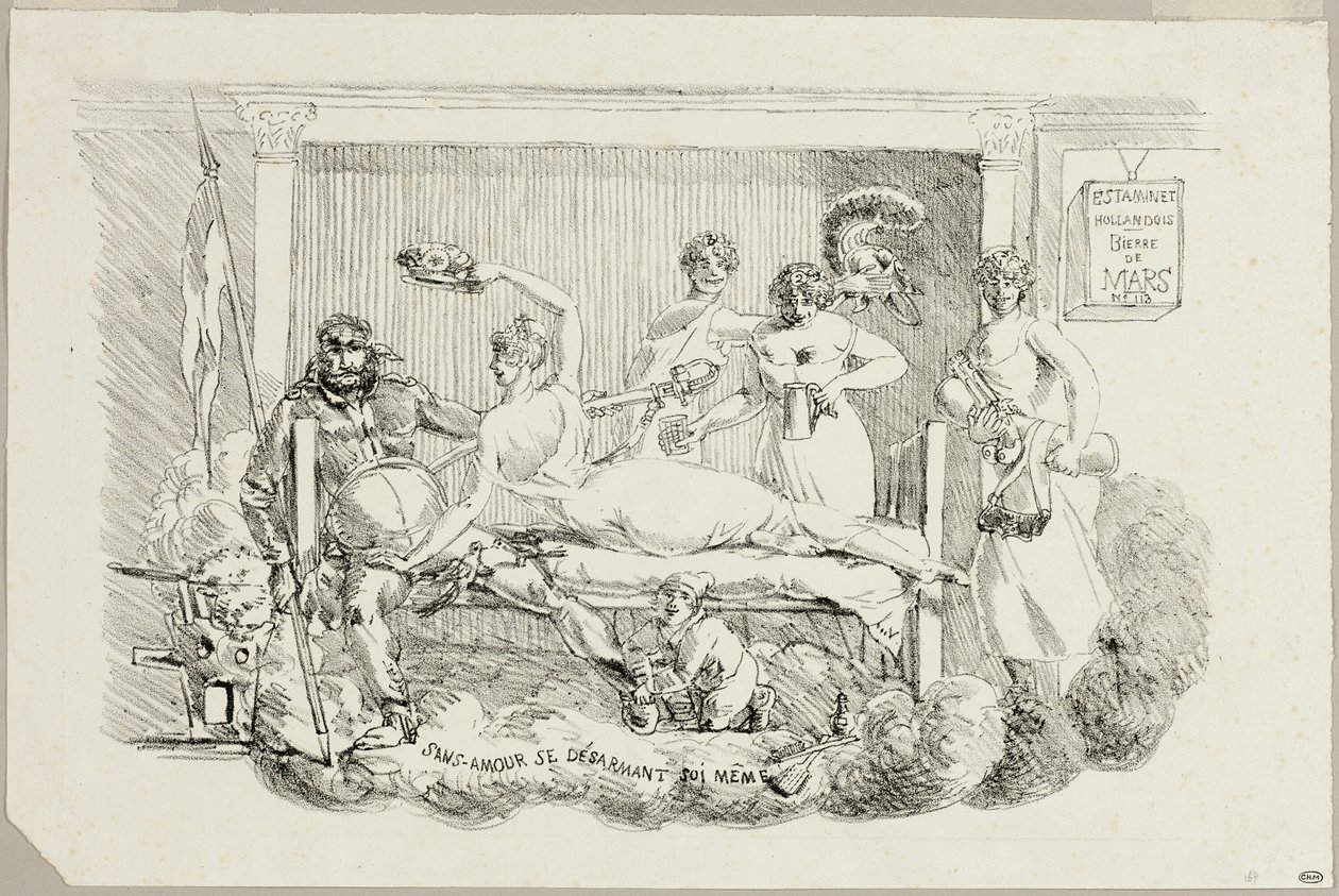 Loveless desarmándose de Jacques Louis David