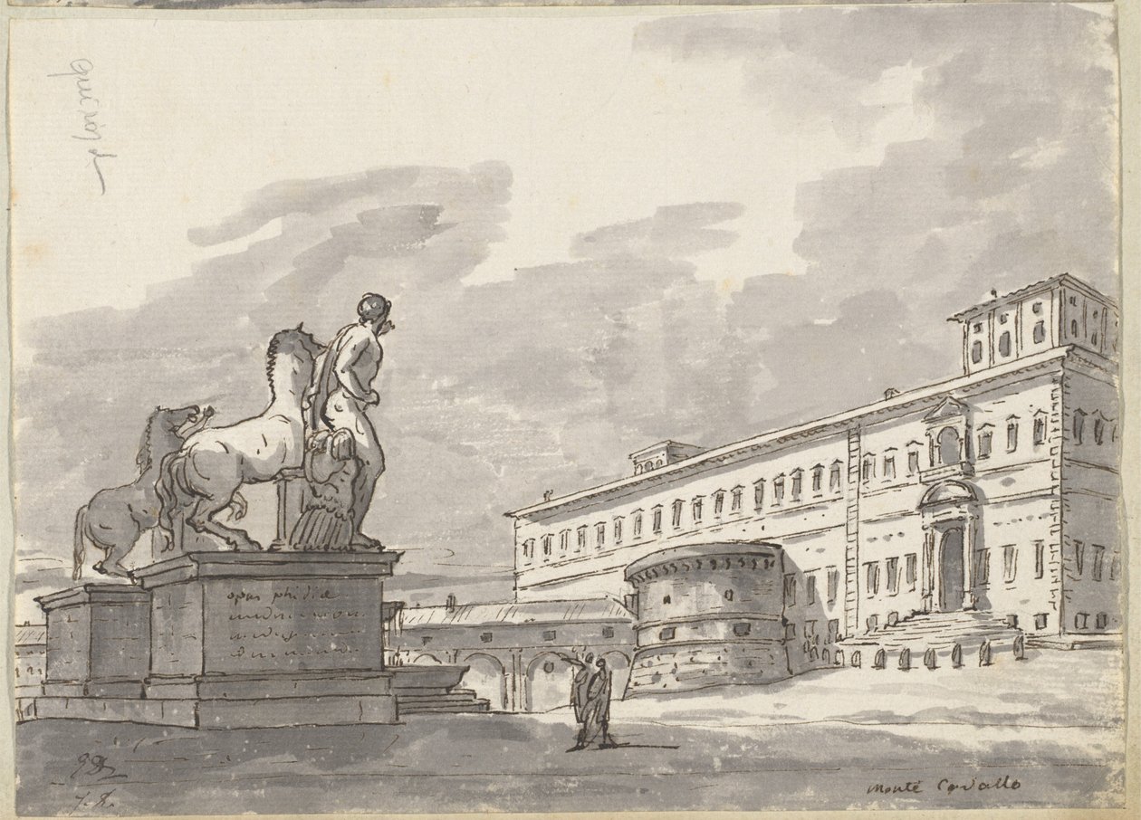 Monte Cavallo, con los domadores de caballos de Jacques Louis David
