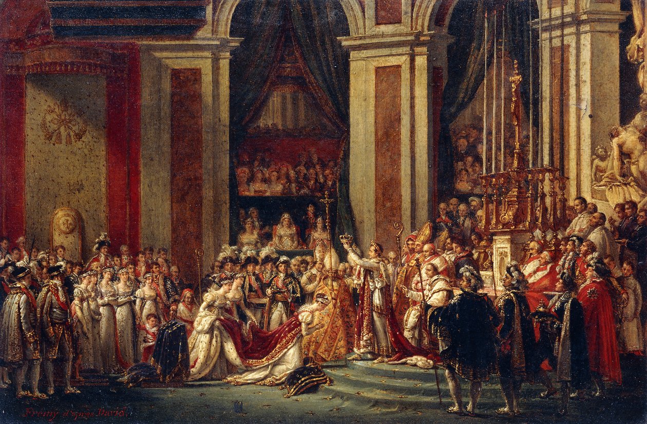 Napoleón coronando a Josefina de Jacques Louis David