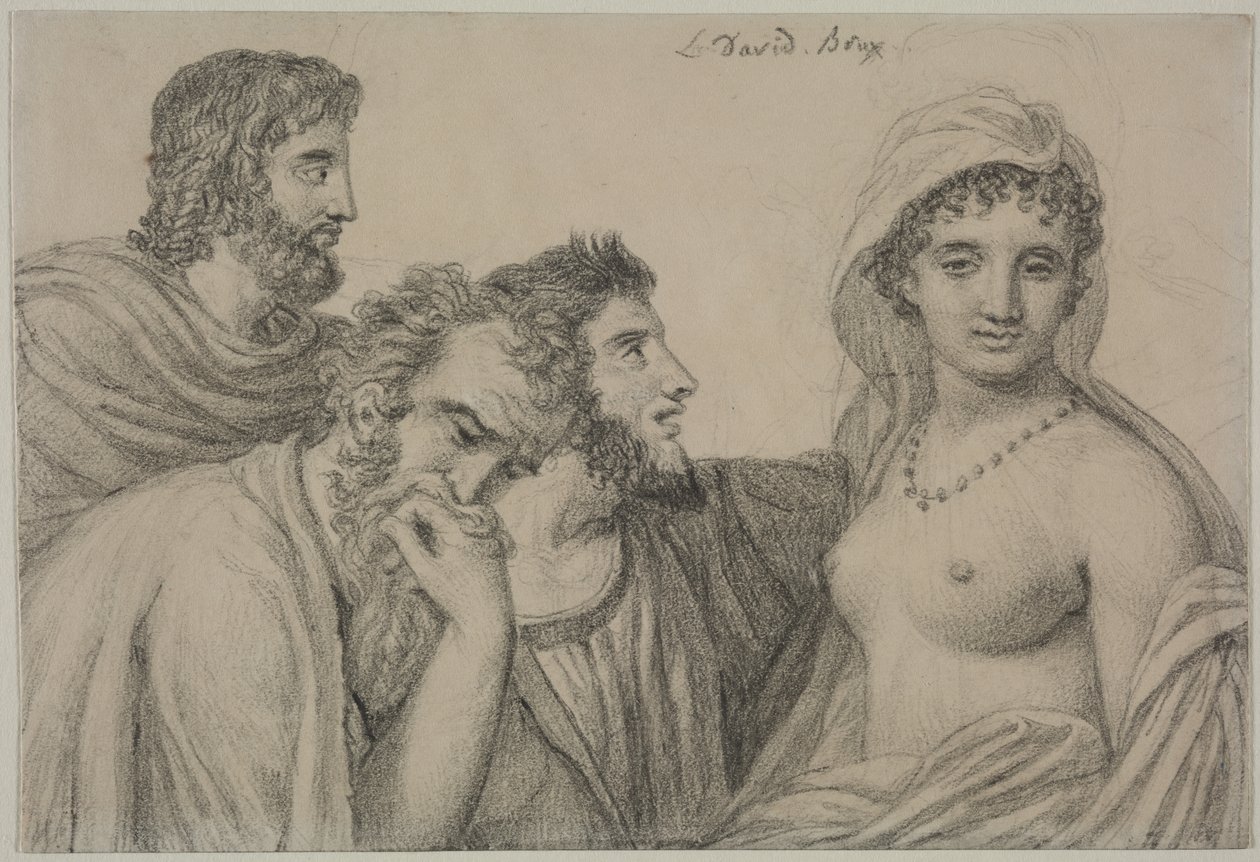 Friné ante sus jueces de Jacques Louis David