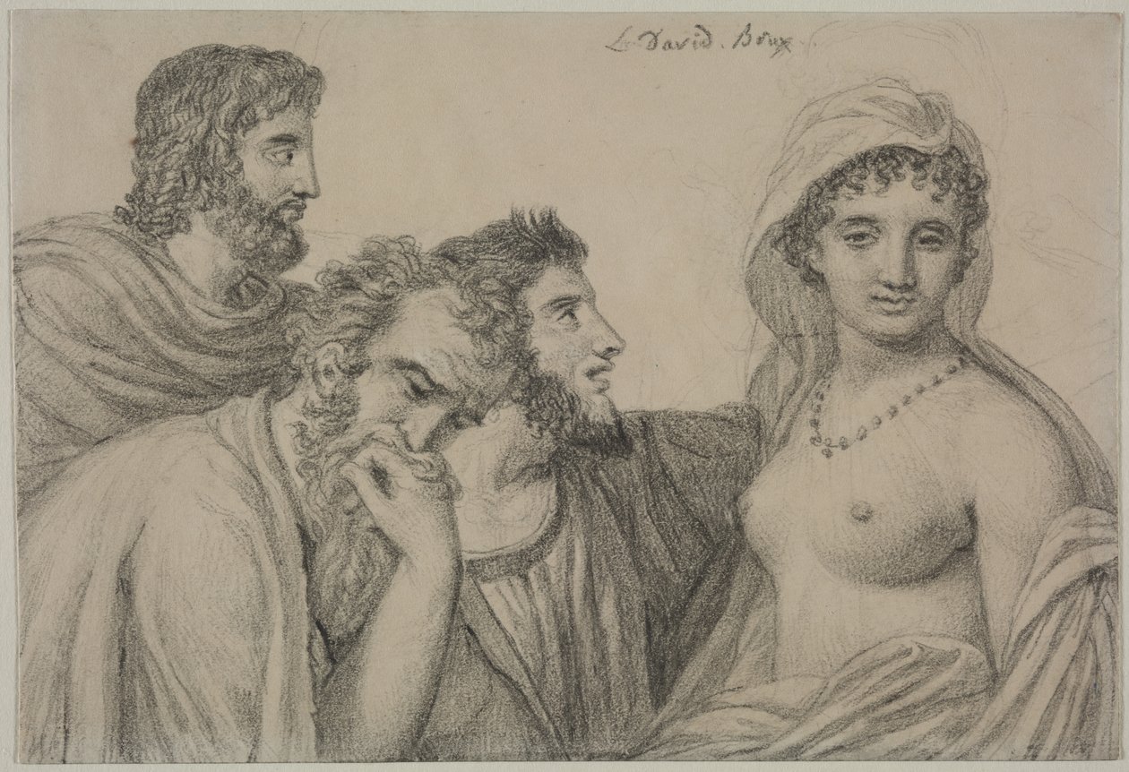 Phrynè ante los jueces, c. 1816-1820 de Jacques Louis David