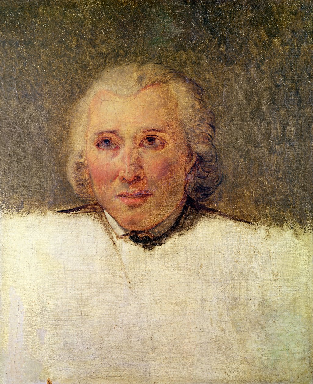 Retrato de Henri Gregoire (1750-1831) estudio para el Juramento del Juego de Pelota, 1791 de Jacques Louis David