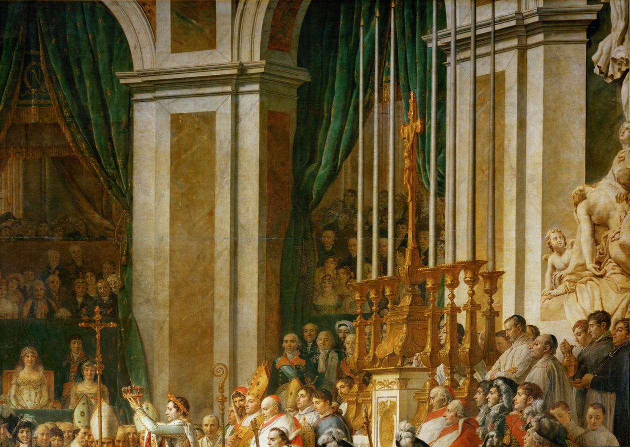 La coronación de Napoleón en Notre-Dame ... de Jacques Louis David