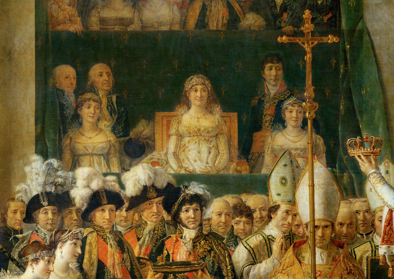 La coronación de Napoleón en Notre-Dame ... de Jacques Louis David