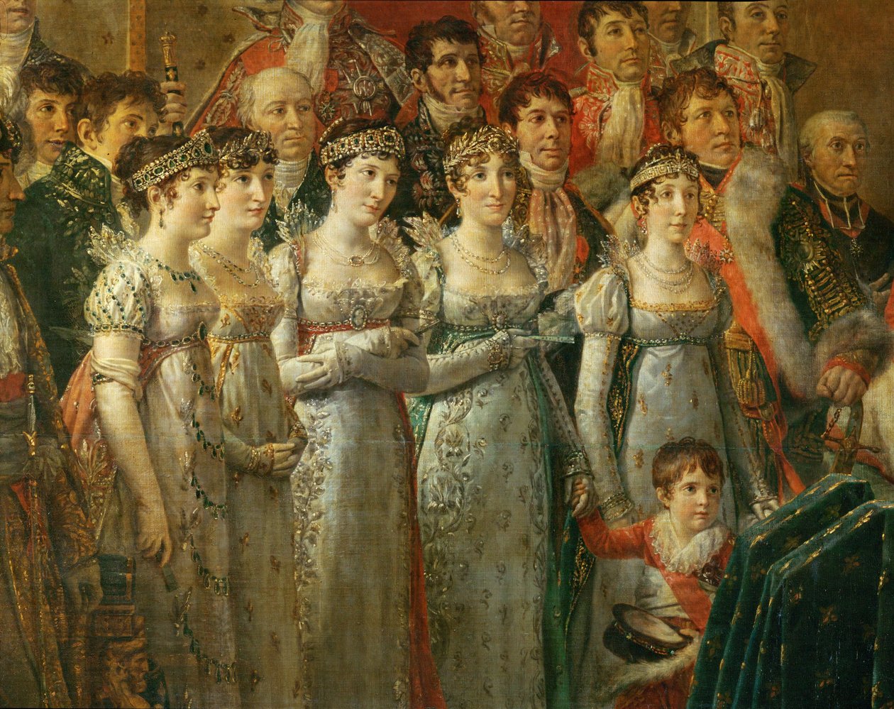 La coronación de Napoleón en Notre-Dame ... de Jacques Louis David