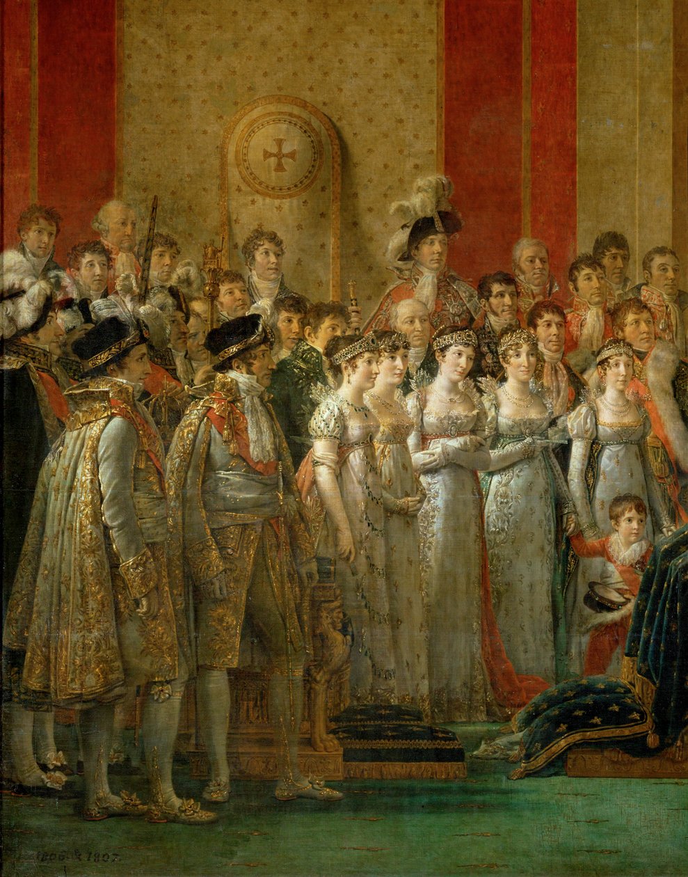 La coronación de Napoleón en Notre-Dame ... de Jacques Louis David