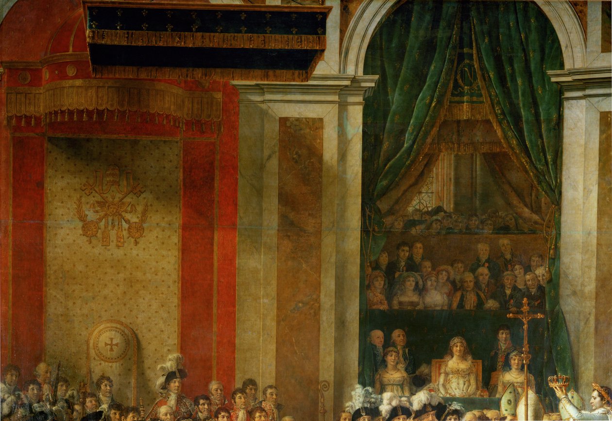 La coronación de Napoleón en Notre-Dame ... de Jacques Louis David