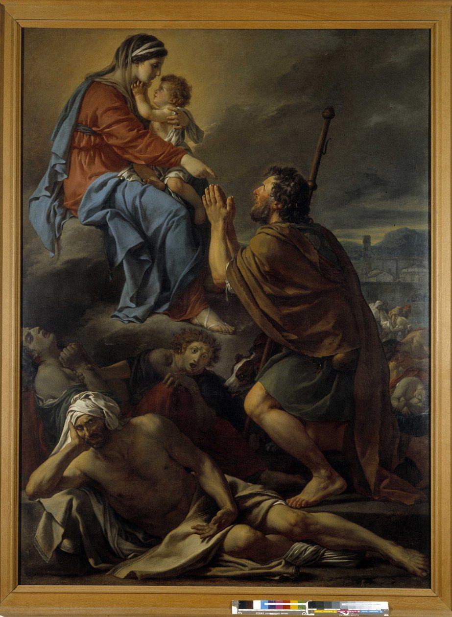 San Roque rezando a la Virgen por el cese de la peste de Jacques Louis David